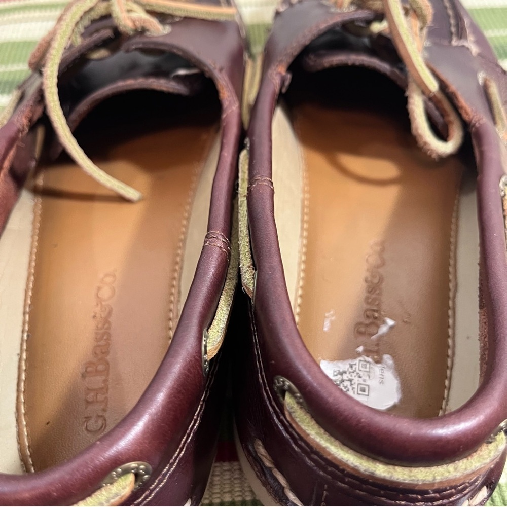 G.H. Bass & Co. Hampton Core 2 Leather Boat Shoes Men’s 9.5M Dark Brown dockside - Picture 9 of 10